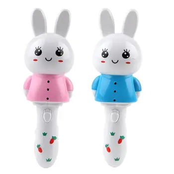 

Kuulee Cute Rabbit Sticks Toy with Flashing & Music Handheld Glow Music Stick Educational Toy Gift for Kids