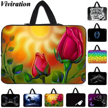 

Notebook Laptop Chromebook Sleeve Bag Case 11.6 13 10 15 14 17 Hot Women Briefcase Prints 12 15.6 Funda Portatil Computer Cover