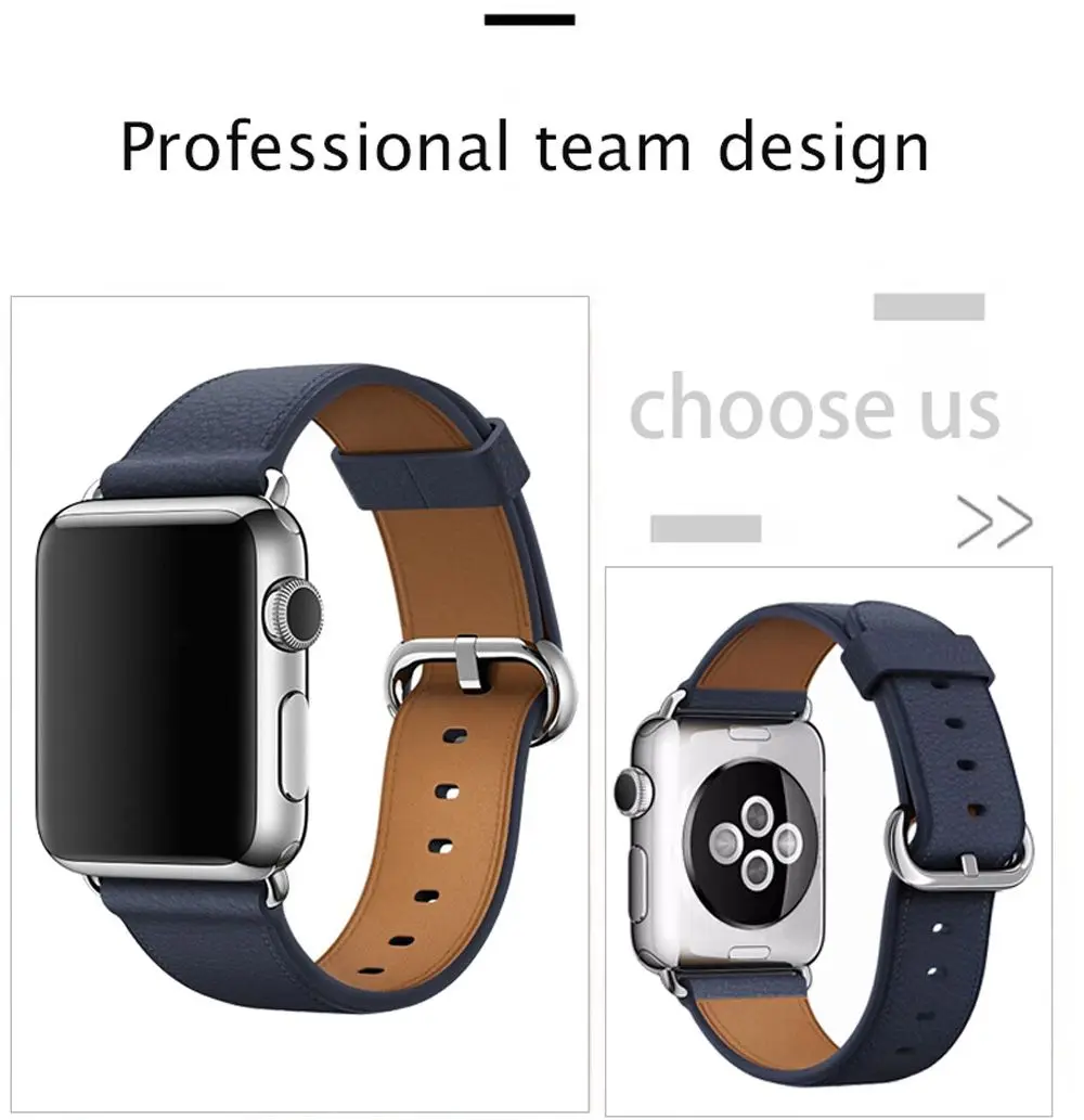 Samrt Watch Band for Apple Watch Band Series 6 SE 5 4 3 2 1 Leather Strap 44mm 38mm 42mm 40mm Samrt Watch Band for Apple Watch Band Series 6 SE 5 4 3 2 1 Leather Strap 44mm 38mm 42mm 40mm