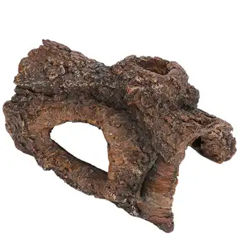 

Simulation Resin Reptile Hide Cave Bark Amphibians Landscape Tree Simulation Tree Bark Hide Cave for Scorpion
