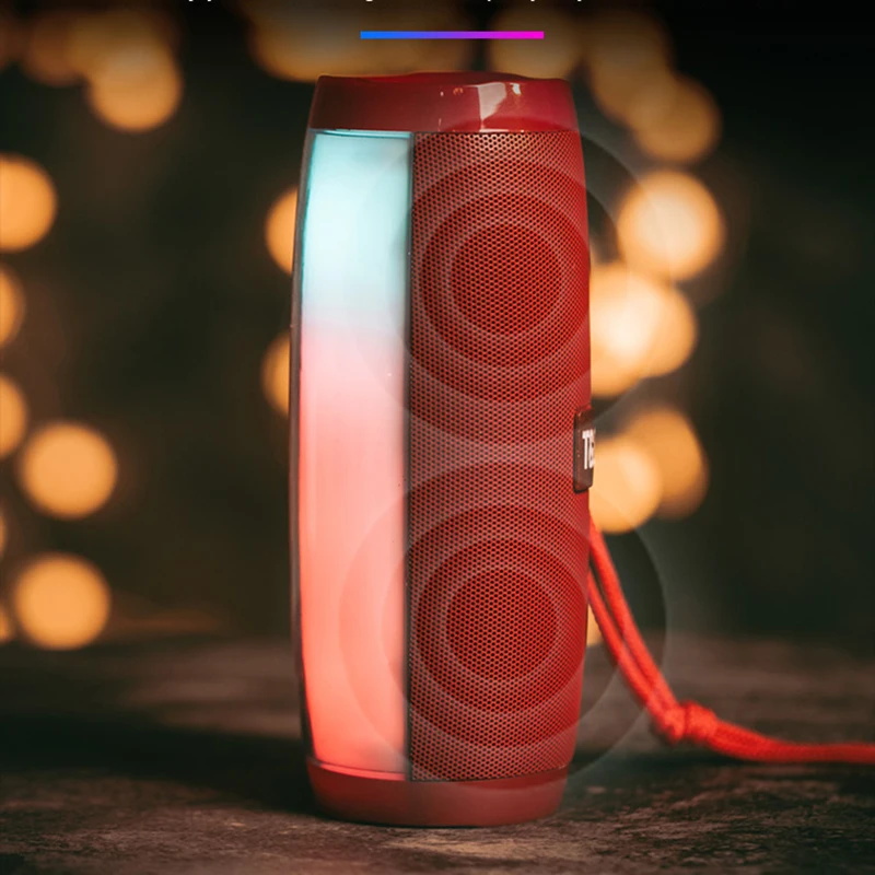 Powerful Portable Speakers Bluetooth Speaker Column Wireless Speaker with LED Night Light TF Card FM Radio Boombox Built-in Mic Powerful Portable Speakers Bluetooth Speaker Column Wireless Speaker with LED Night Light TF Card FM Radio Boombox Built-in Mic