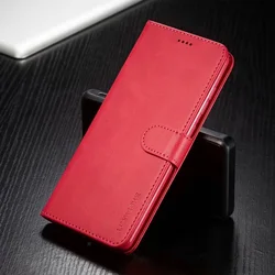 Leather Wallet Flip Phone Case - Elegant and Durable Cover - A06 (Rose red)