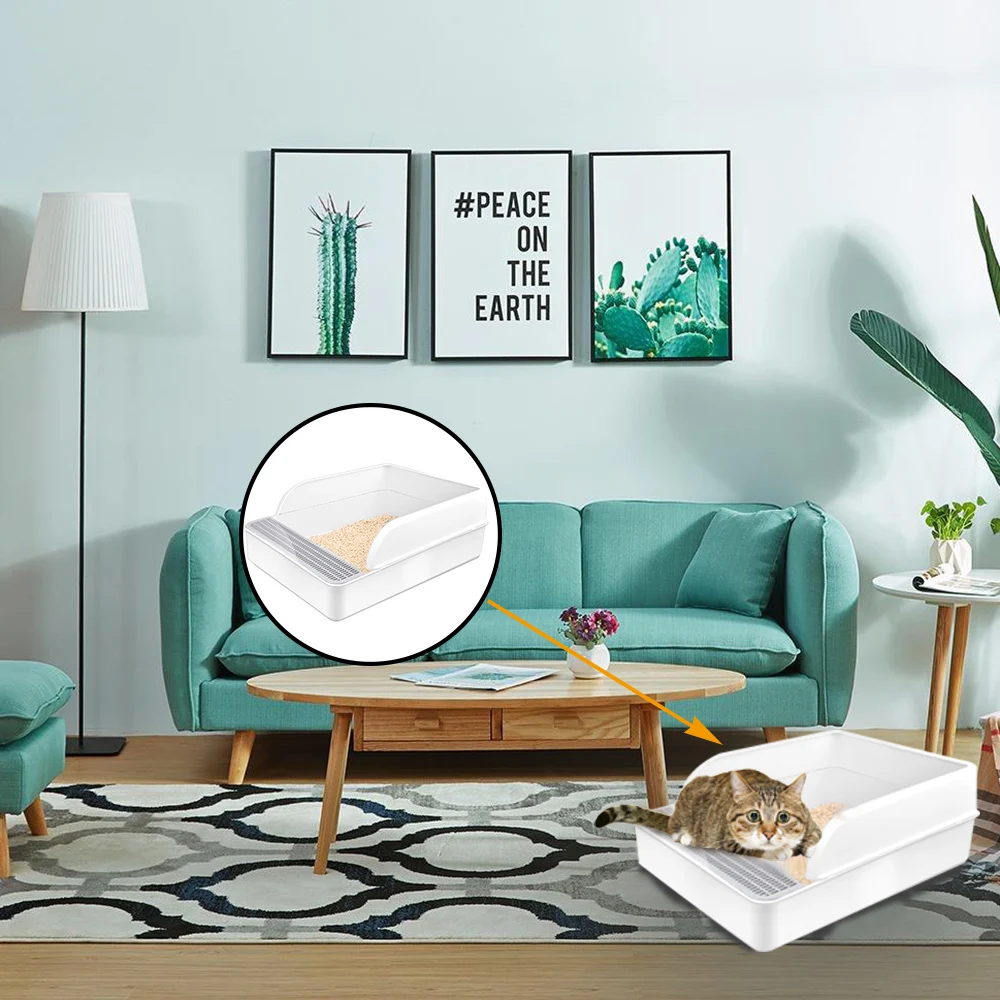 

Pet Dog Urinal Toilet Litter Box for Cats Cat Dog Tray Anti-Splash Toilette Puppy Cat House Indoor Plastic Litter Box