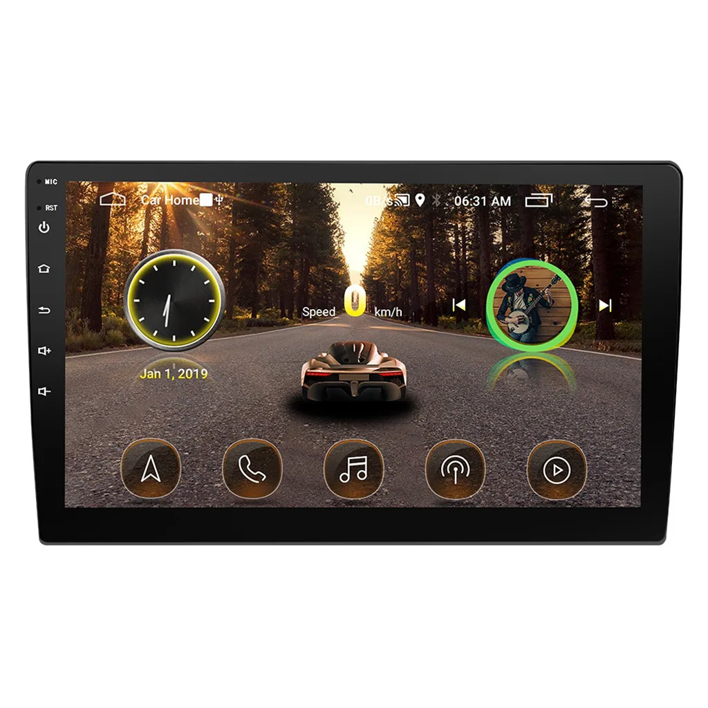 Android 9 дюймов 16G Mp5 плеер стерео GPS навигация машина радио Bluetooth автомобильная