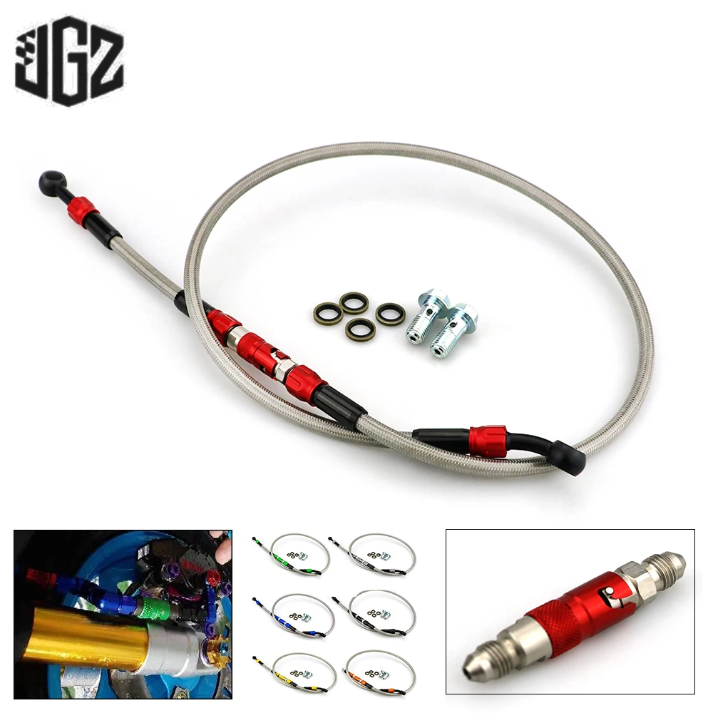 Motorcycle Universal Disc Brake Oil Pipe Hose Line Tube Caliper Quick Remove Cover Connector Cable For Yamaha Honda Kawasaki KTM |