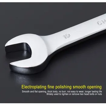 

New 6-24MM 72 Teeth Fixed Head Combination Ratchet Wrench Multiuse Wrenches Dual Use Spanners Auto Repair Hand Tools