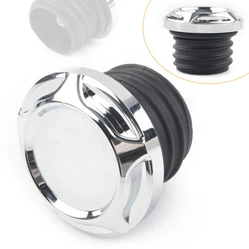 

CNC Motorcycle Cut Chrome Gas Tank Fuel Oil Cap For Harley Dyna Softail Road King