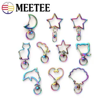 

10/20pcs 8mm Colored Metal Buckles for Keychain Lobster Clasp Hooks Key Ring Trigger Clips Clasp DIY Hardware Accessories
