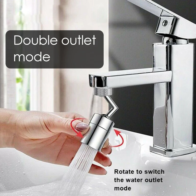 

New Universal Splash Filter Faucet 720 Rotate Water Outlet Faucet Bathroom Faucet Replacement Filter Kitchen Bathroom Tool Tap