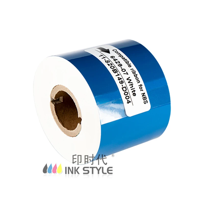 2pcs/Lot Generic 6429 07 White Ribbon 3200prints use in NBS IMX2 IMX2+ S 18 D 40 Card Printer