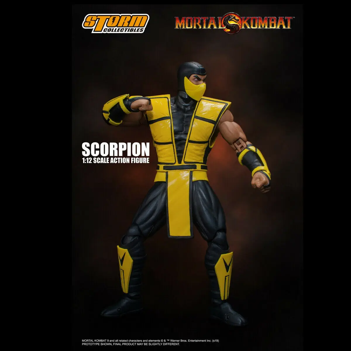 Игрушки от Storm 1/12 масштаб Mortal Kombat Scorpion Коллекционная подвижная фигурка