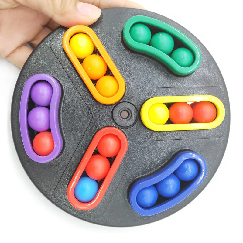 Handheld Mind Teaser Educational Magic Beans Spin Brain Training Brain Development Game Toys