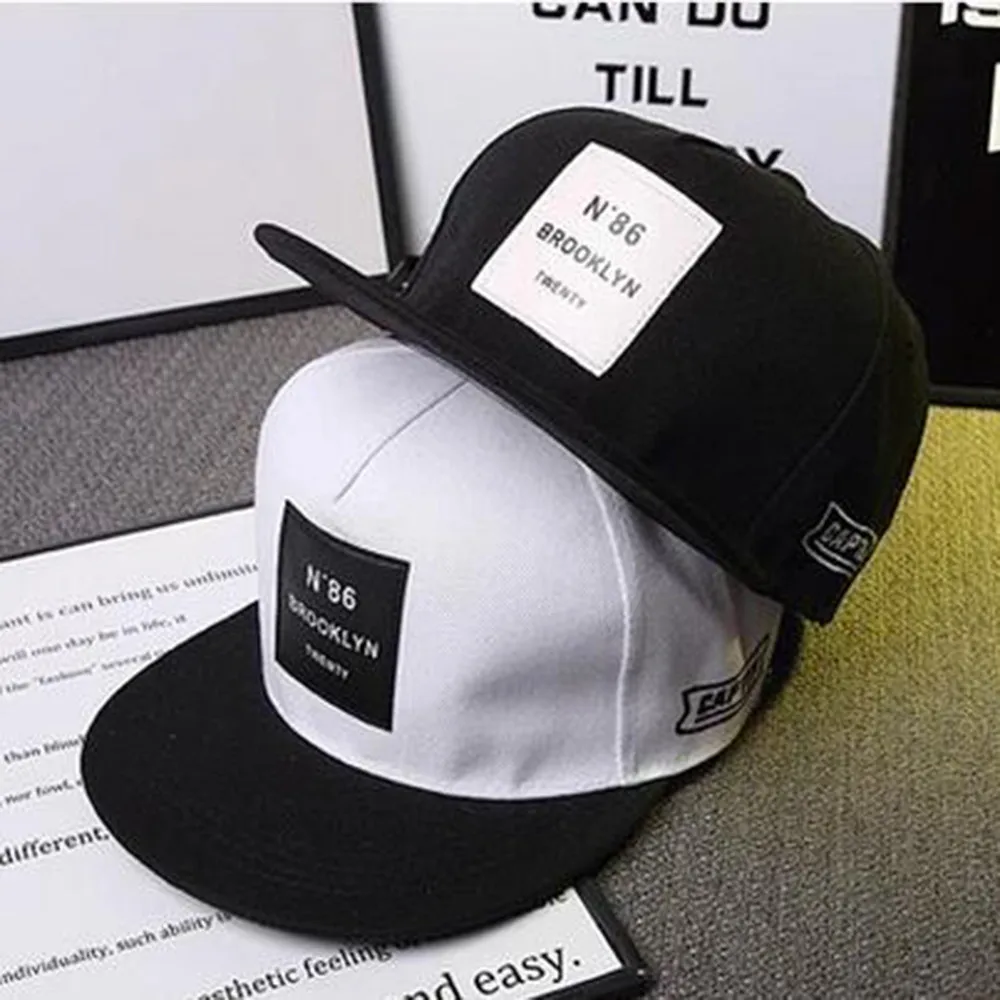 Men Womens Caps BROOKLYN Letters Solid Color Patch Baseball Cap Hip Hop Caps Leather Sun Hat Snapback Hats Accessories|Men
