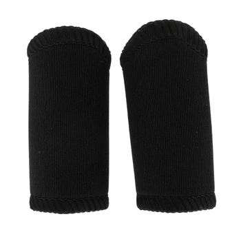 

1 Pair Stretchy Finger Protector Sleeves Fitness Support Thumb Brace Protector Breathable Elastic Sleeves Sports Aid