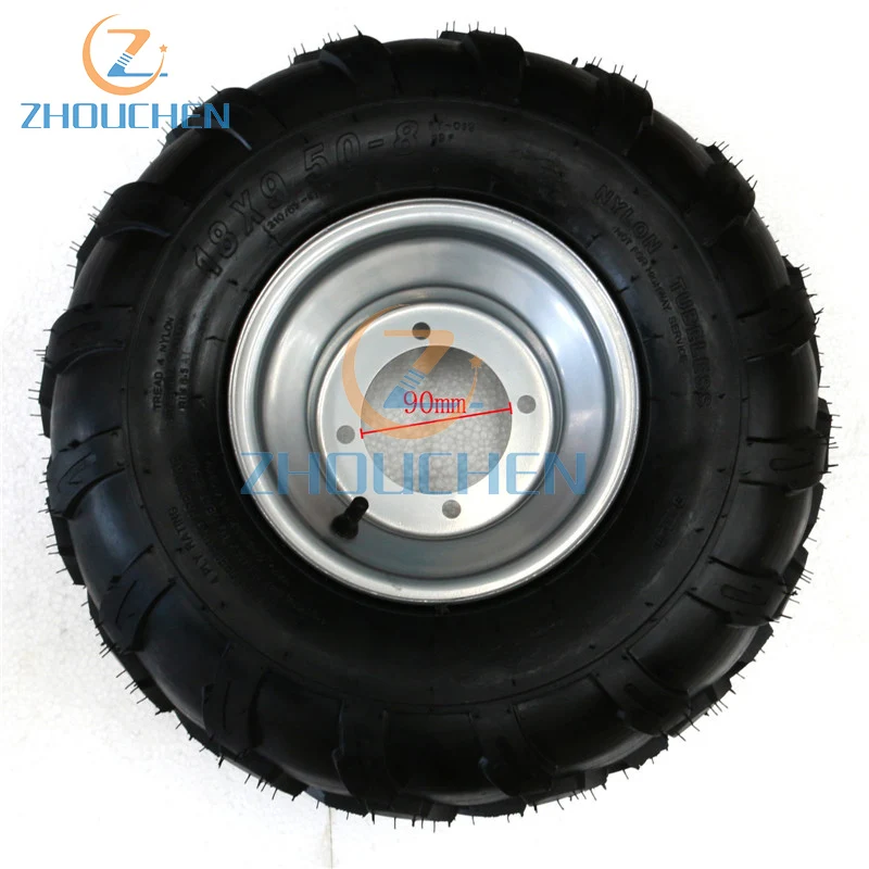 2 шт. 18X9. 50-8 дюймов обод заднего колеса+ массивные шины Quad Dirt Bike ATV багги