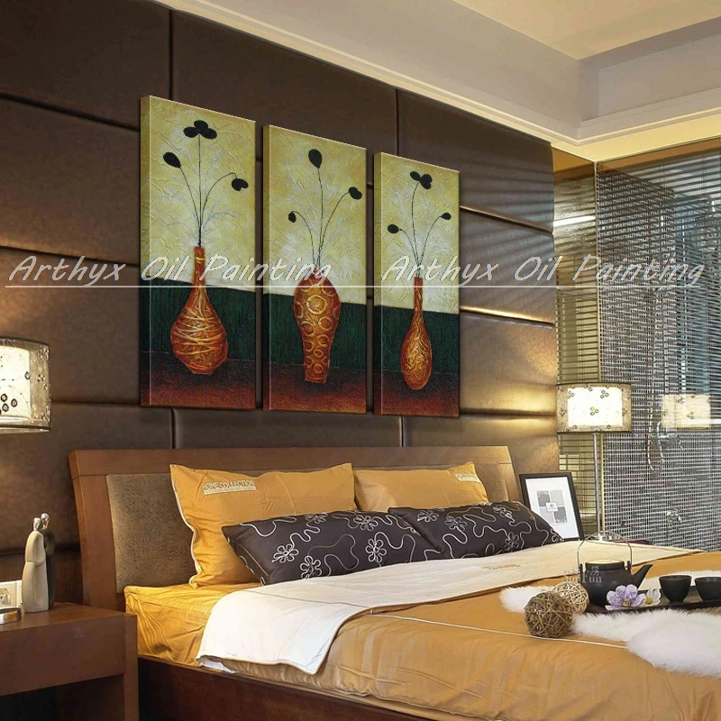 3 шт./компл. ручная роспись современные настенные художественные украшения для