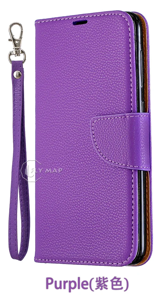 Purple Флип-кейс для Xiao mi Red mi 7A Red mi 7A, кожаный чехол-кошелек для телефона Xiao mi Red mi A7 Red mi 7A M1903C3EE M1903C3EC, силиконовый чехол - Цвет: Purple