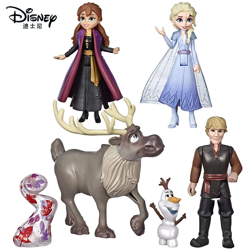 6 шт./компл. натуральная «Холодное сердце» 2 disney Эльзы и принцессы Анны из мультфильма «Холодное сердце кукла Олаф Кристоф торт украшения для девочек Рисунок Игрушки на день рождения, подарок на год