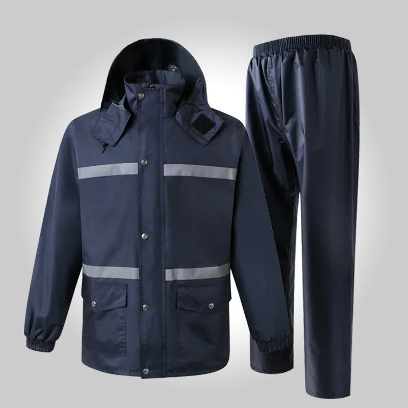 

Reflective Raincoat Suit Take-out Labor Safety Sanitation Reflective Clothing Outdoor Riding Split Type Raincoat And Rain Pants