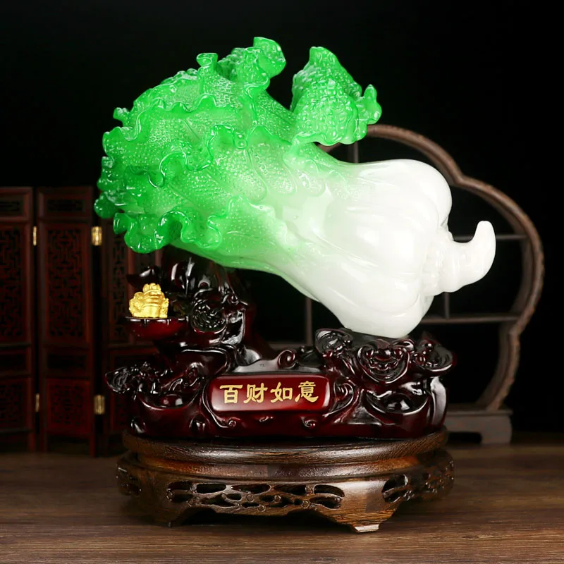 Jade Cabbage Desktop Decoration Gifts For Home Retro Traditional Chinese Gift Objetos Decorativos Antique Vintage decor | Дом и сад