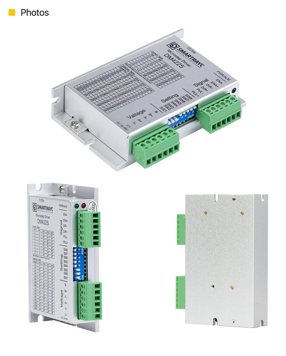 Cloudray 2-фазный шаговый мотор драйвер DM422S поставить Напряжение 18-48VDC Выход 0,3-2.2A ток