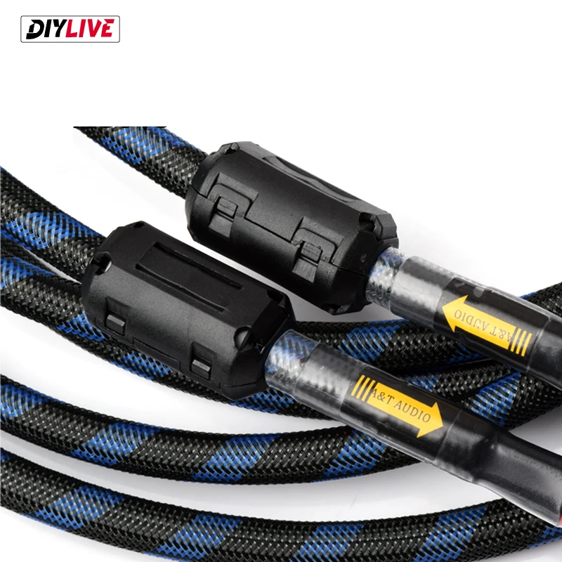 Leva com Banana Par de Cabos de Alto-falante Diylive Alta Qualidade Ofc Alto-falante Plug y 3.5 5 5m um 6n - Image 4