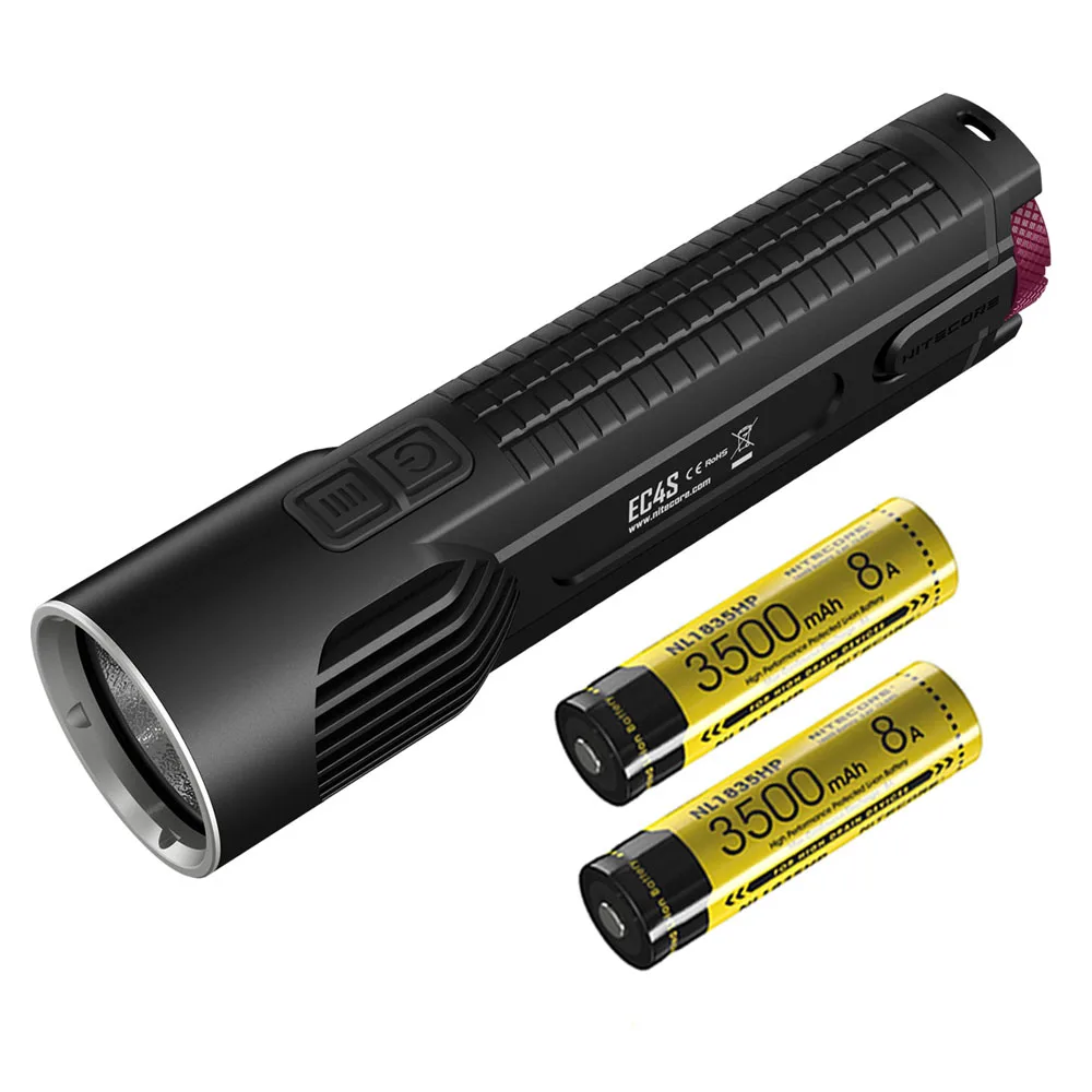 EC4S NL1835HP NITECORE EC4S фонарик CREE XHP50 светодиодный портативный фонарик Макс 2150 люмен расстояние луча 280 м Открытый тактический фонарь - Испускаемый цвет: EC4S NL1835HP