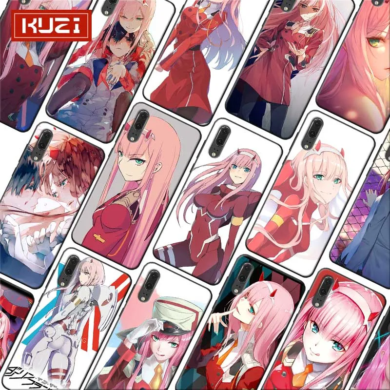 

Soft Silicone Phone Case for huawei honor 9x pro 8x 10 20 10 lite 20 pro two darling in the franxx Aanime