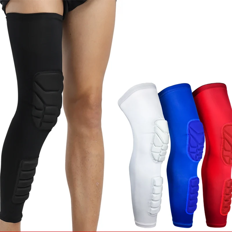 1pc Knee Pad Sleeve Long Leg Protector Protective Cover Outdoor Fitness Climbing Football Basketball Cycling Men Sportswear | Спорт и