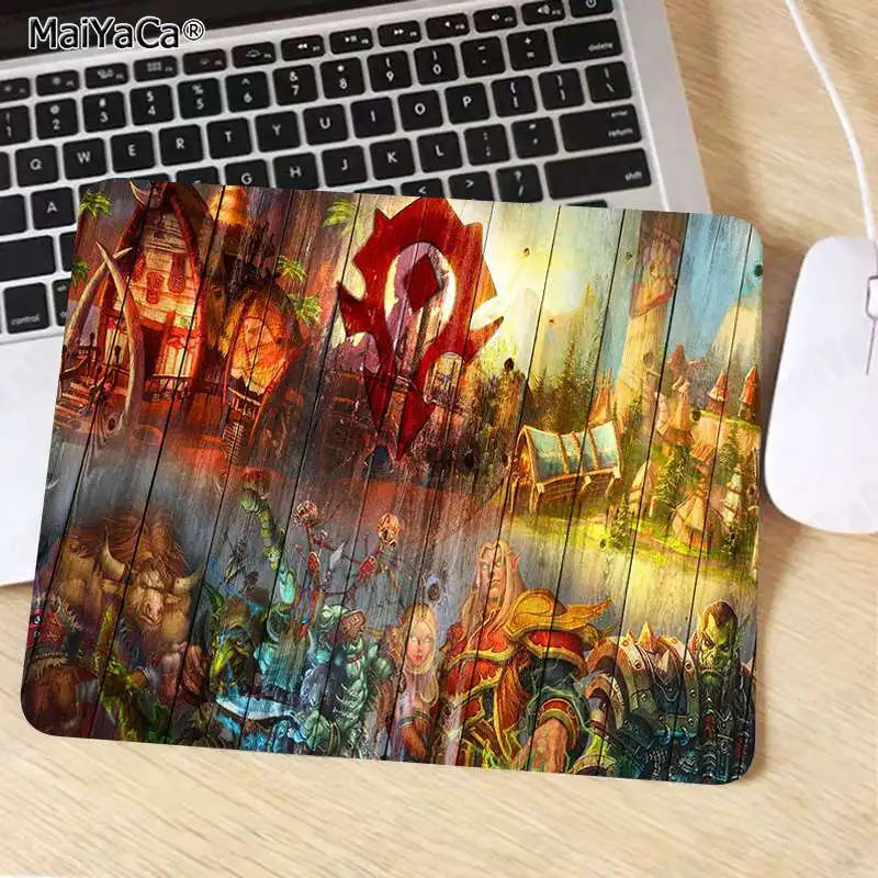 Not Lock Edge18x22cm MaiYaCa World of Warcraft логотип DIY дизайн игровой с узором коврик для мыши скорость/Управление версия большой игровой коврик для мыши - Цвет: Not Lock Edge18x22cm