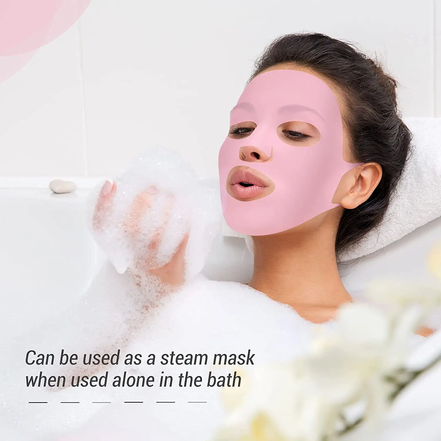 Reusable Silicone Facial Mask Cover for Enhanced Moisturizing and Travel-Friendly Beauty Care