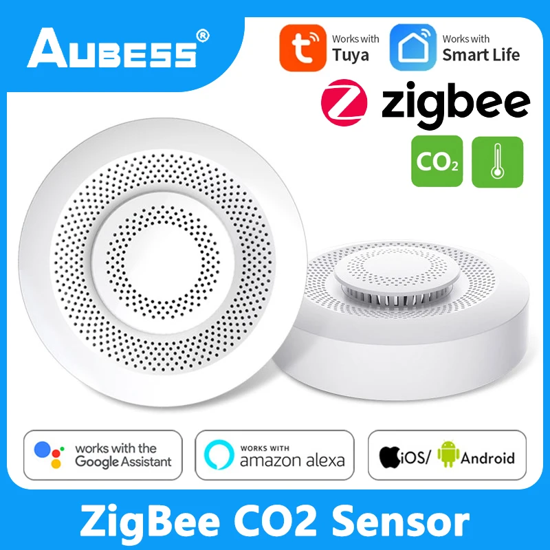 Aubess ZigBee CO2 Hcho VOC Sensor Air Quality Detector Formaldehyde