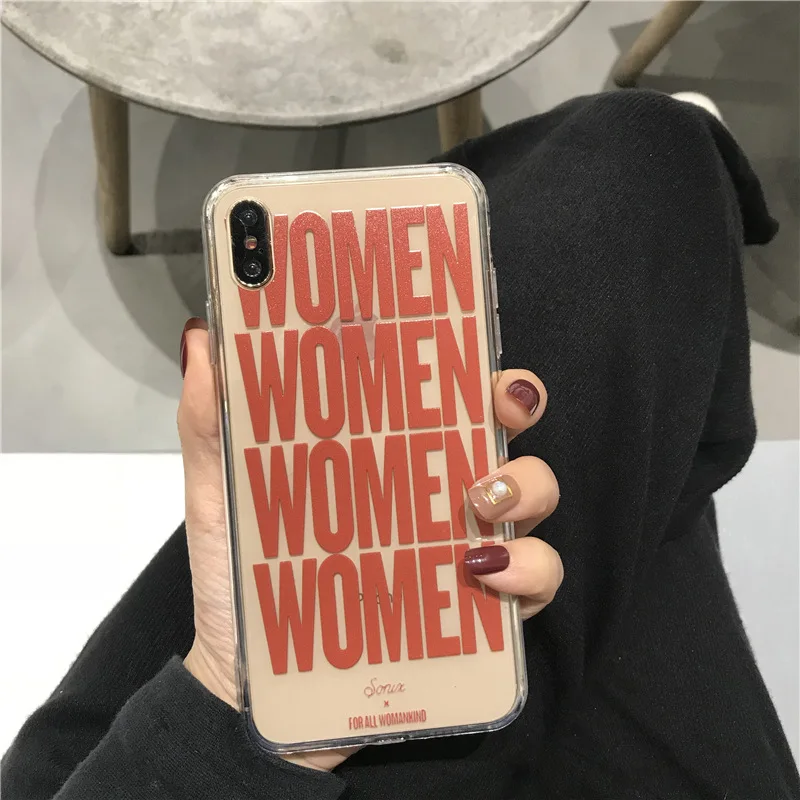 Fashion Simple letter women Phone Case For iPhone cover 12 11 Pro Max XR XS Max X case for coque iPhone 6s 7 8 Plus 12 mini Case