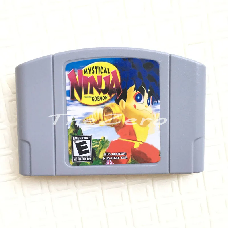 Mystical NinjaSnowboard Kids1 2 для 64 бит ЕС PAL версия видео игровой консоли - Цвет: Mystical Ninja EU