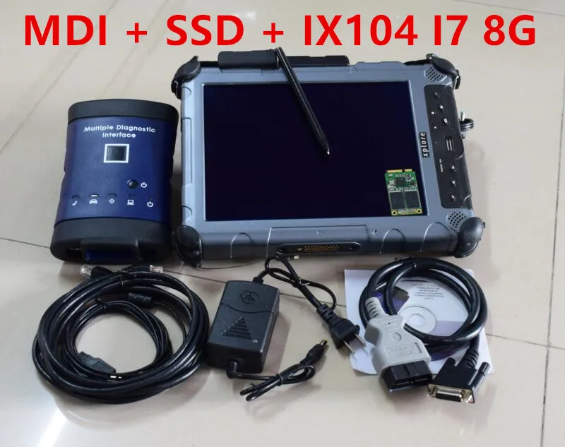 Новейший MDI множественный диагностический интерфейс в SSD для G-M MDI WiFi многоязычный для Opel сканер Tech2Win GDS2 работает онлайн - Цвет: MDI-SSD-IX104