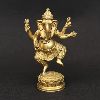 

Copper Thai Elephant nose god of wealth elephant decoration Indian custodian home Decoration craft Decoration