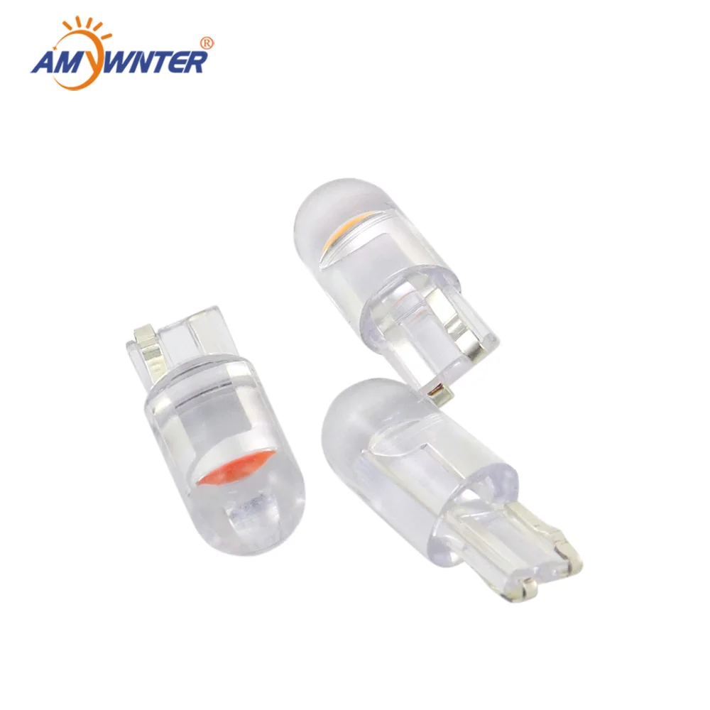 AMYWNTER 12V COB w5w Светодиодные Автомобильные T10 лампы для интерьера светильник чтения