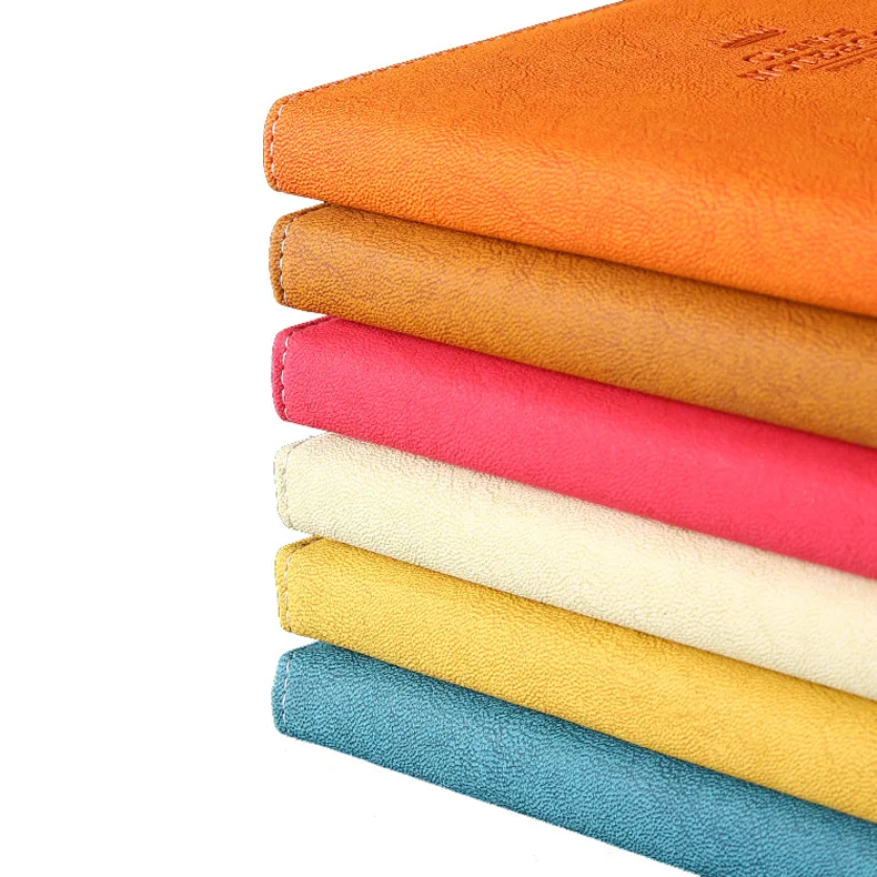 Classic office school hardcover leather band planner notebook stationery fine blank line graph dotted journal note book