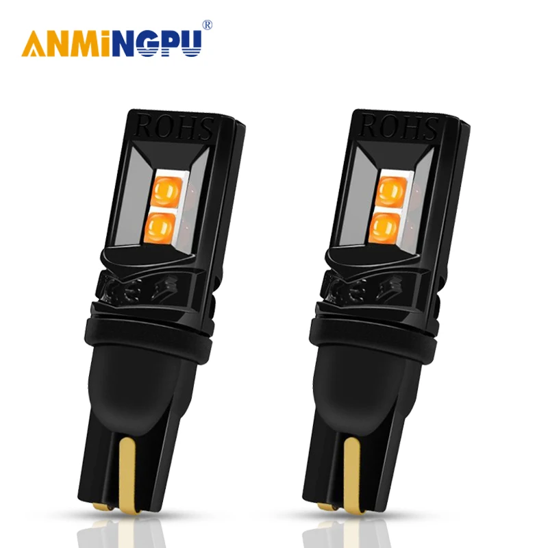 

ANMINGPU 2x Signal Lamp Led W5W T10 Bulbs 3030SMD T10 Led Canbus 12V Super Bright Clearance Light Reading Lights Interior Lights