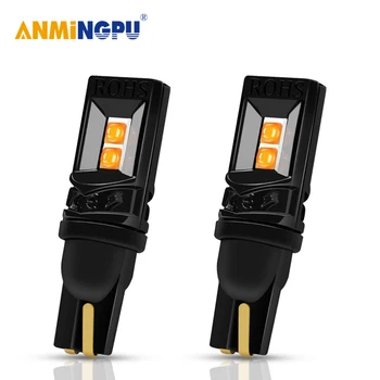 

ANMINGPU 2x Signal Lamp Led W5W T10 Bulbs 3030SMD T10 Led Canbus 12V Super Bright Clearance Light Reading Lights Interior Lights