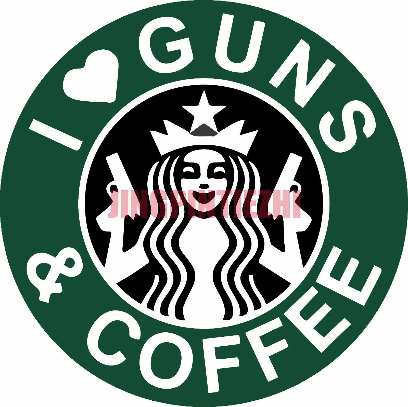 Персонализированная наклейка s I Love Guns &amp Coffee 2 А коробка для инструментов бампер