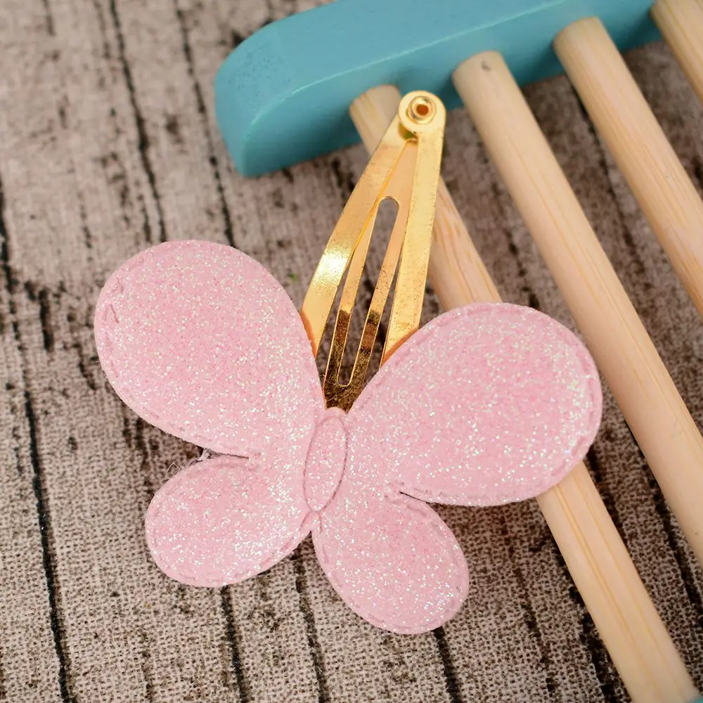 1pc Girl Sequins Butterfly Barrettes Glitter BB Clip Hair Clips Kids Child Hairpins Children Hair Pin Hair Accessory Cute Decor