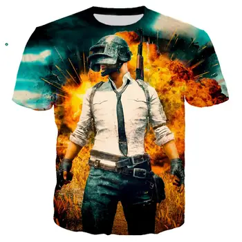 

3D Print Game PUBG Military T shirt Men/women Hip Hop Streetwear T-shirt Man Cool Tshirt New Custom Clothes camisetas