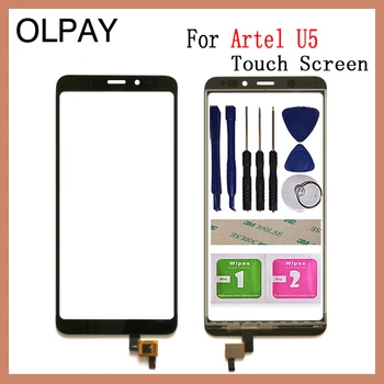 

OLPAY Mobile Touch Screen For Artel U5 Touch Screen Digitizer Panel Fornt Glass Sensor Free Adhesive+Wipes