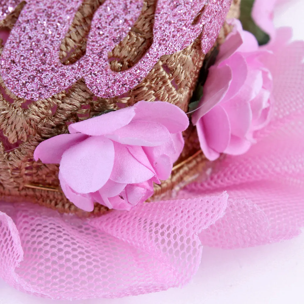Newborn Crown Headband Princess Crown lace flower headband Baby Girls Hair Band Children Photo Props Hair Accessories