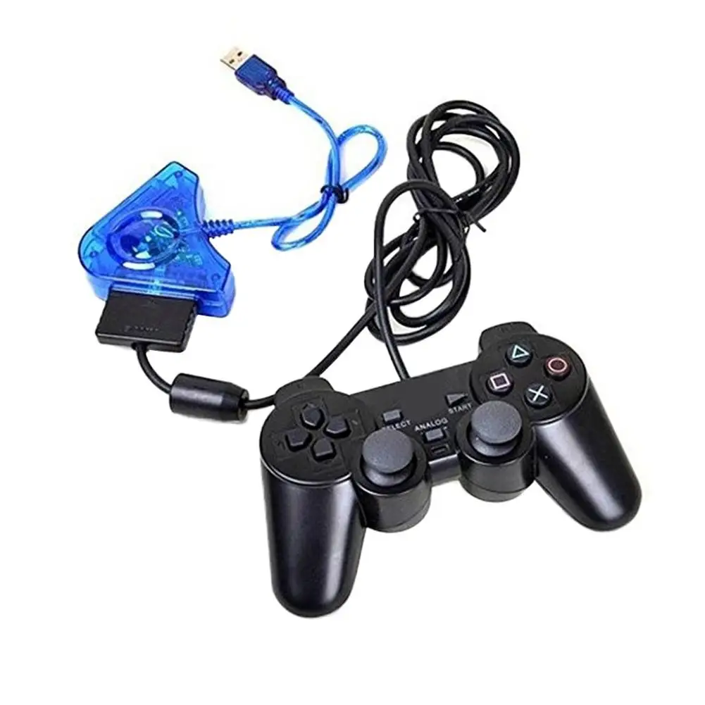 Игровой коврик двойной адаптер конвертер для PS1 PS2 контроллера к ПК USB# BO