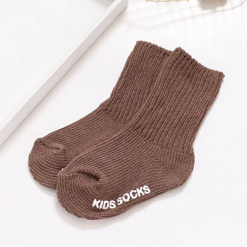 Fashion Autumn Winter kids socks baby Anti-skid cotton socks infant Thick Warm socks girls and boys socks - Цвет: 10