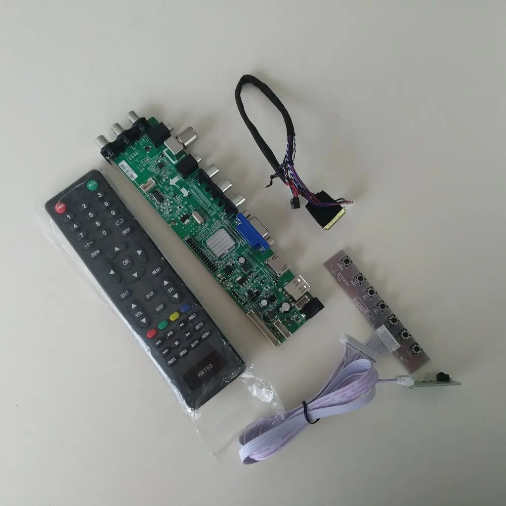  Kit for LTN156AT05 DVB-T signal Controller board TV VGA USB 1366X768 15.6