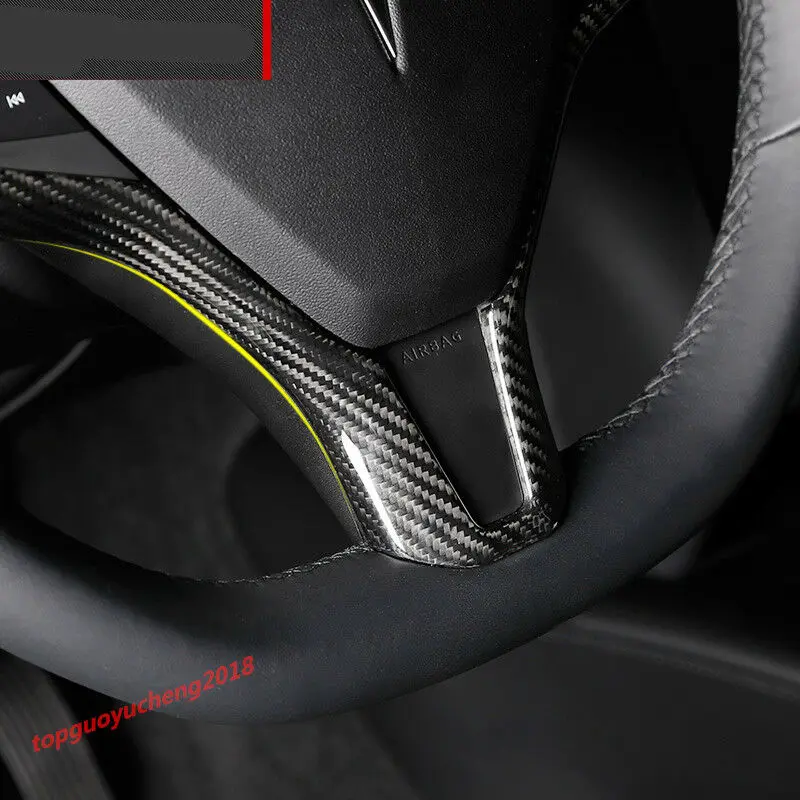 Для Tesla модель S X- натуральная карбоновая внутренняя рама рулевого колеса
