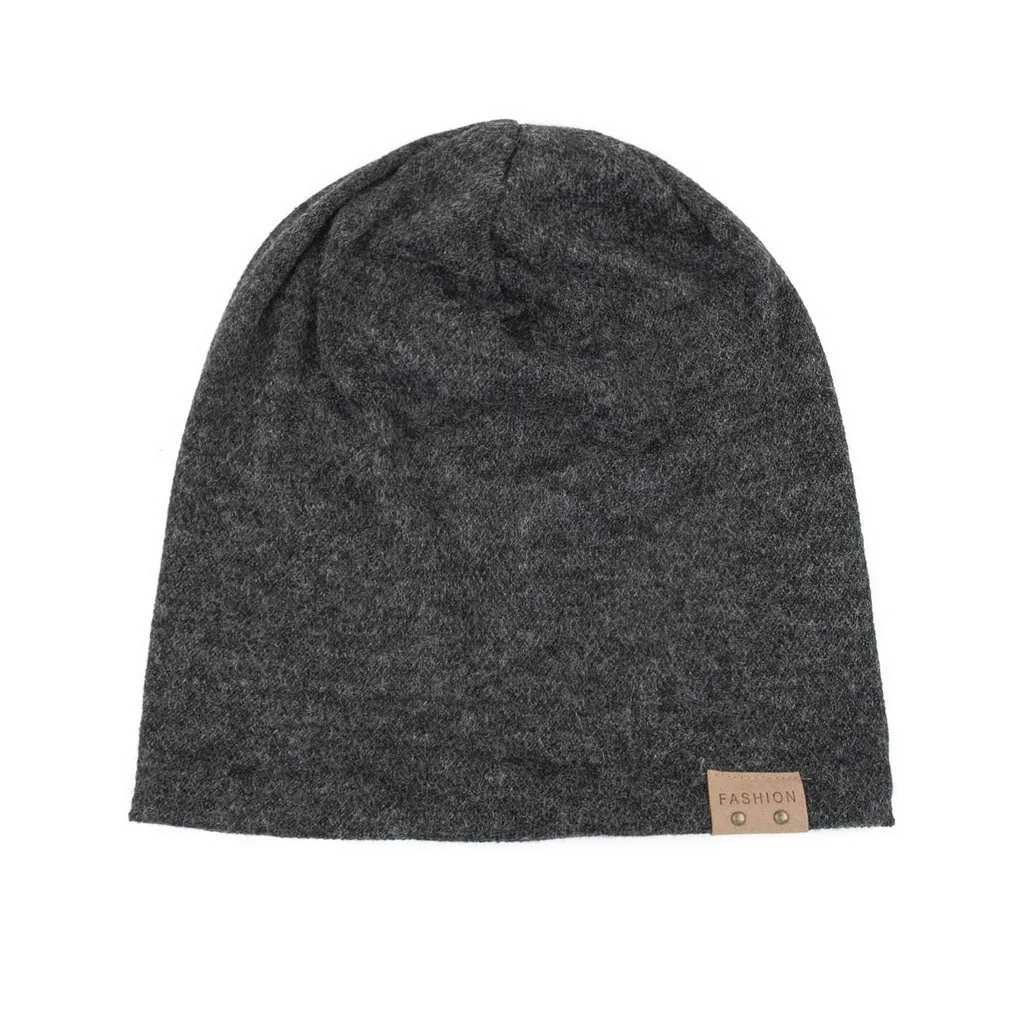 Hip Hop Knitted Hat Women's Winter Warm Casual Acrylic Slouchy Hat Crochet Ski Beanie Hat Female Soft Baggy Skullies Beanies Men